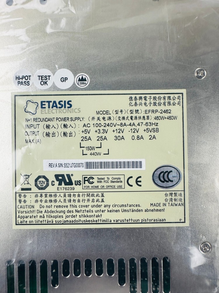 Etasis EFRP-2462 Power Supply