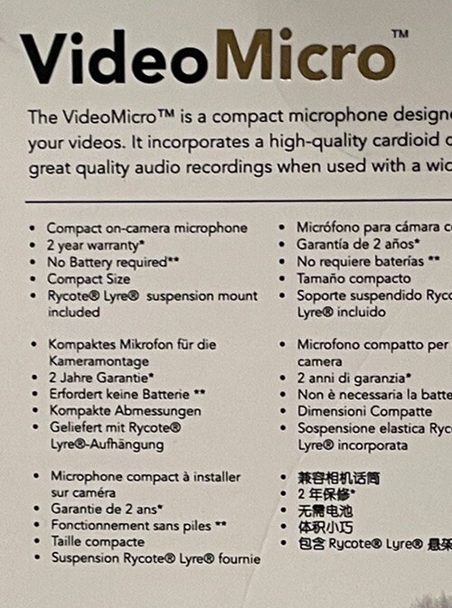 Compact On Camera Microphone