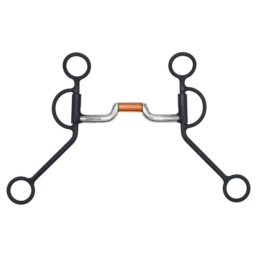 ARGENTINE SNAFFLE Hinge Copper Roller Port Bit