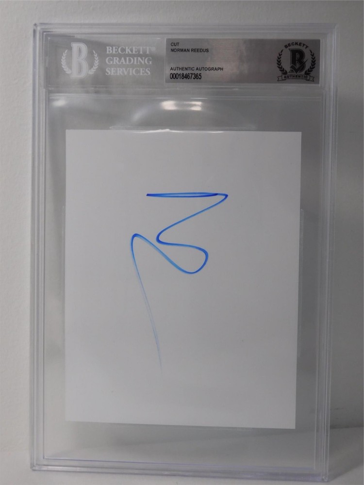 Norman Reedus Signed Beckett Authentic Autograph Encapsulation Walking Dead