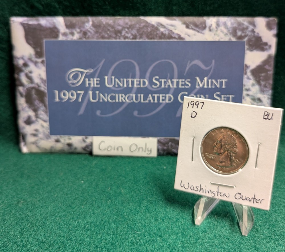 1997 D Washington Quarter Uncirculated from Mint Set