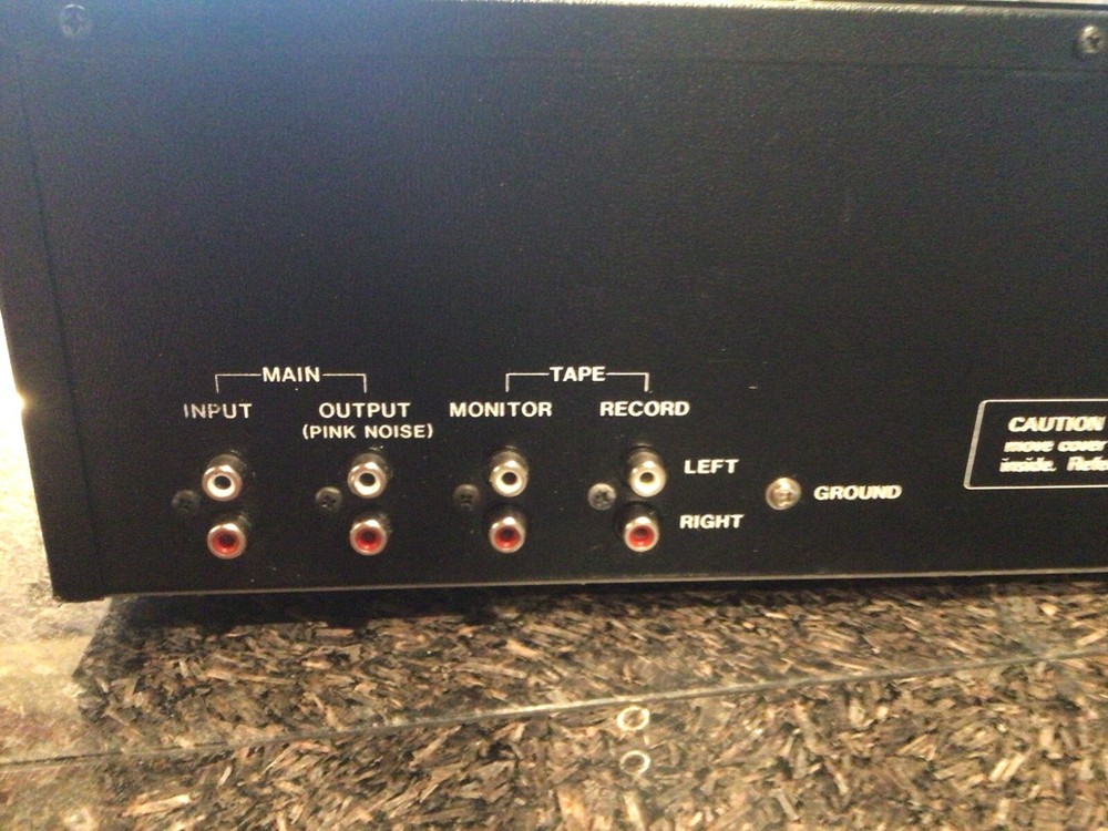 AUDIOSOURCE EQ-ONE Series II QUALIZER SPECTRUM ANALYZER PINK & NOISE GENERATOR
