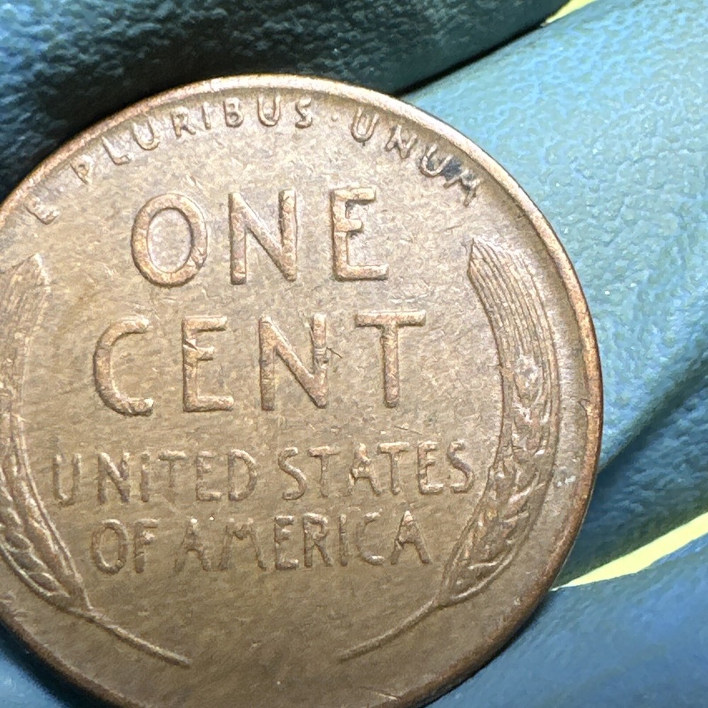 1951 D Lincoln Wheat Cent Error Filled "5" In 1951 Date