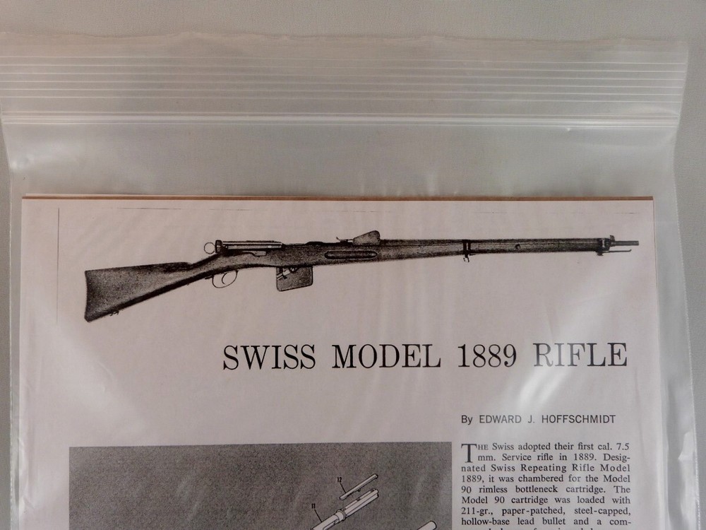 SWISS MODEL 1889 RIFLE BREAK DOWN INSTRUCTION KIT