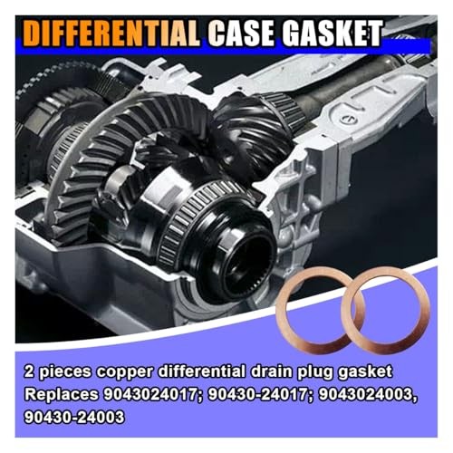 12Pcs Differential & Transfer Case Drain Plug Crush Washers Gaskets,