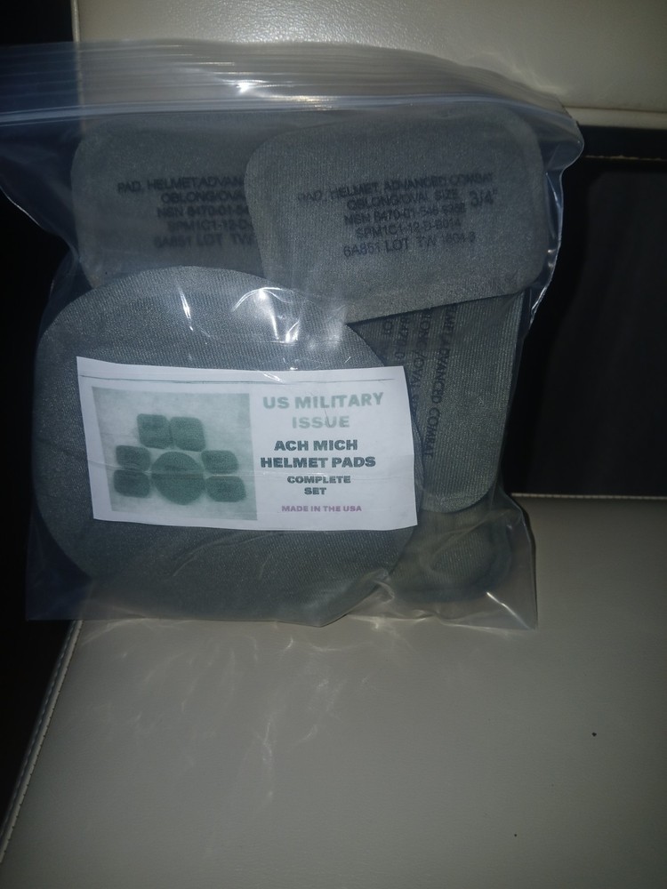 US MILITARY ISSUE ACH MICH HELMET PADS COMPLETE SET