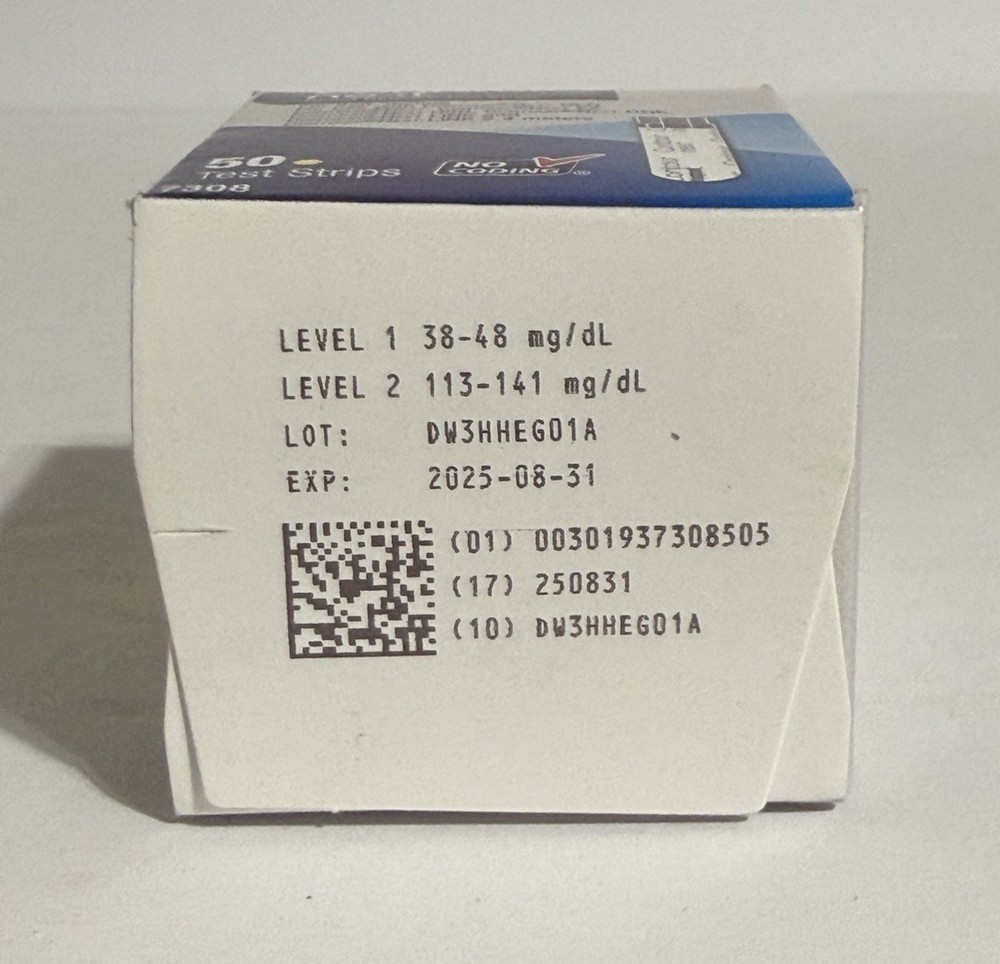 Contour Next Glucose Test Strips 50 Count Exp 8/25