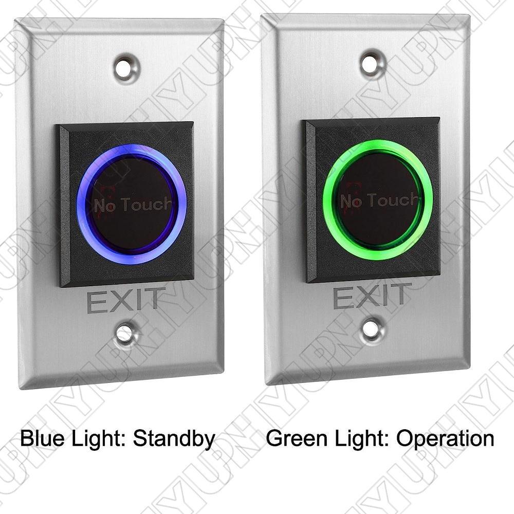 IR No Touch Exit Button Touchless Switch for Door Access Control Lock 115mmx70mm