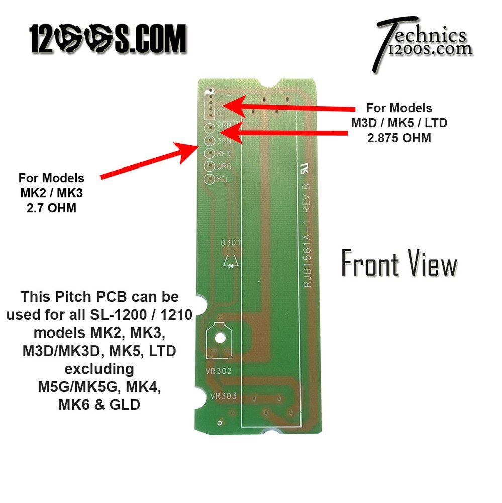 NEW TECHNICS 1200 1210 PITCH CONTROL PCB PRINTED CIRCUIT PC BOARD MK2 M3D MK5