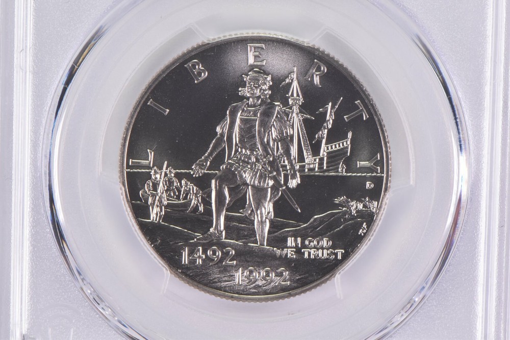 1992 -D MS70 Columbus Commemorative Half Dollar PCGS Blue Label