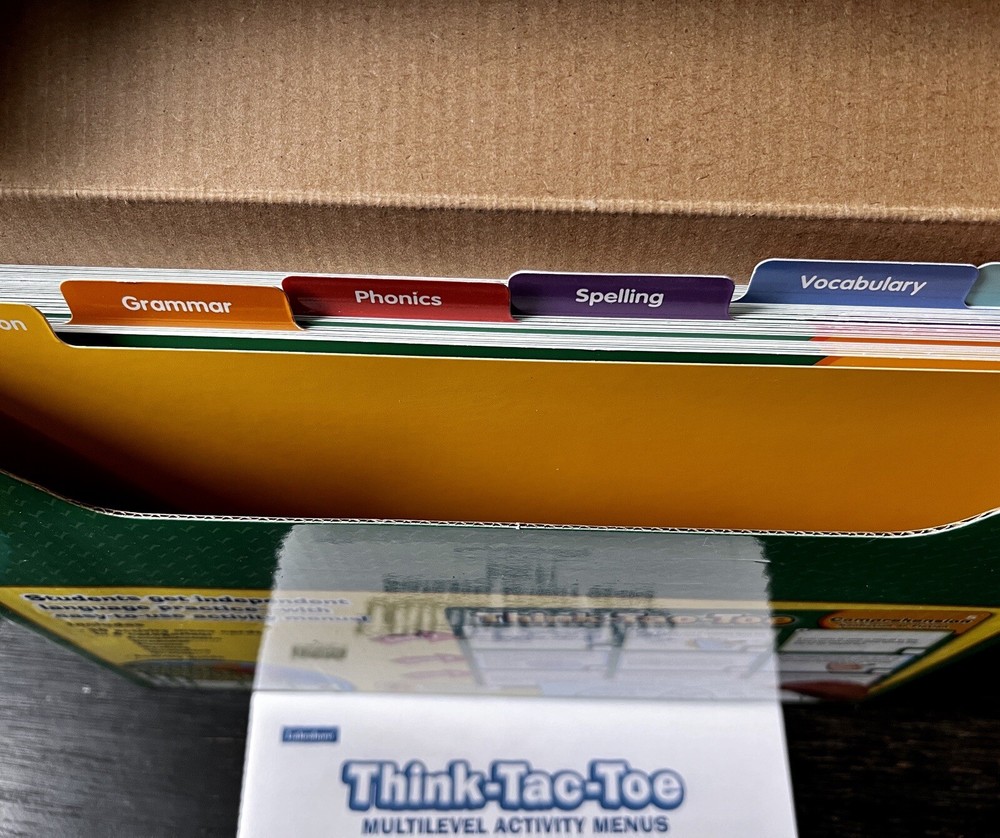 Lakeshore Think-Tac-Toe Language Multilevel Activity Menus Grades 2-3