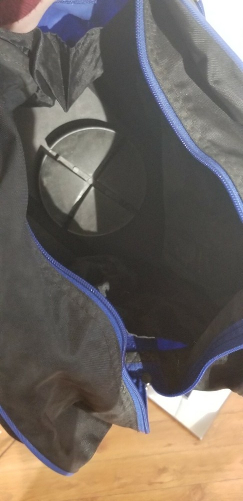 black and blue KR Strikeforce bowling bag