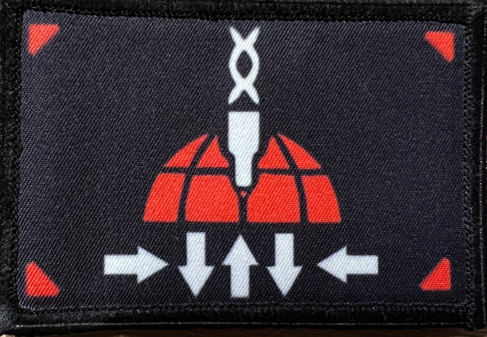 How About A Cup of Liber-Tea Helldivers Themed Hook and Loop Morale Patch