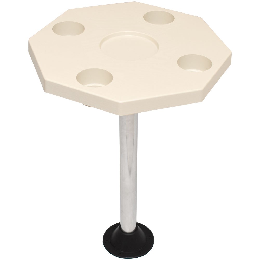 Detmar Boat Octagonal Table Kit 12-1109C | Ivory White Plastic