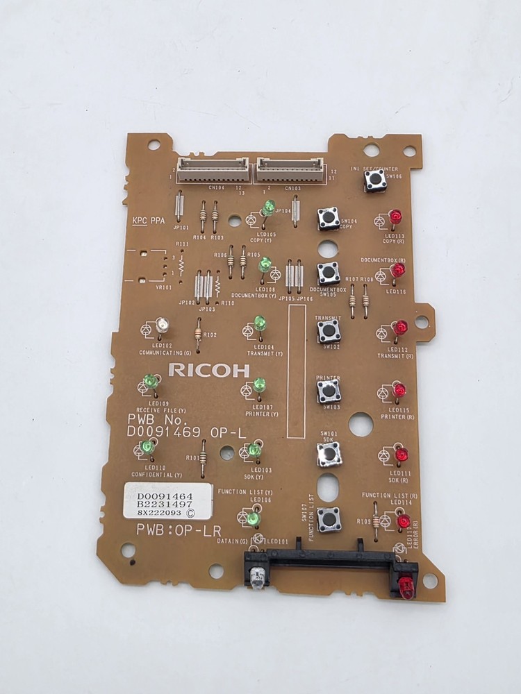 Ricoh D0091469 OP-LR Control Panel Board – Tested & Working