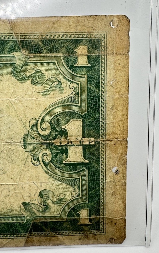 1923 $1 Silver Certificate Horseblanket Large Size Note