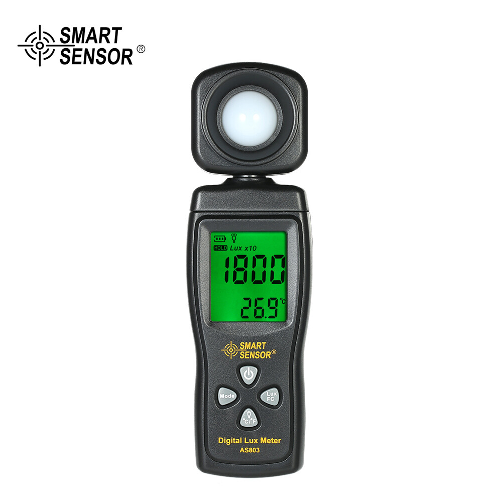 SMART SENSOR Mini Digital Lux Meter LCD Display Handheld 0-200000 Light Meter
