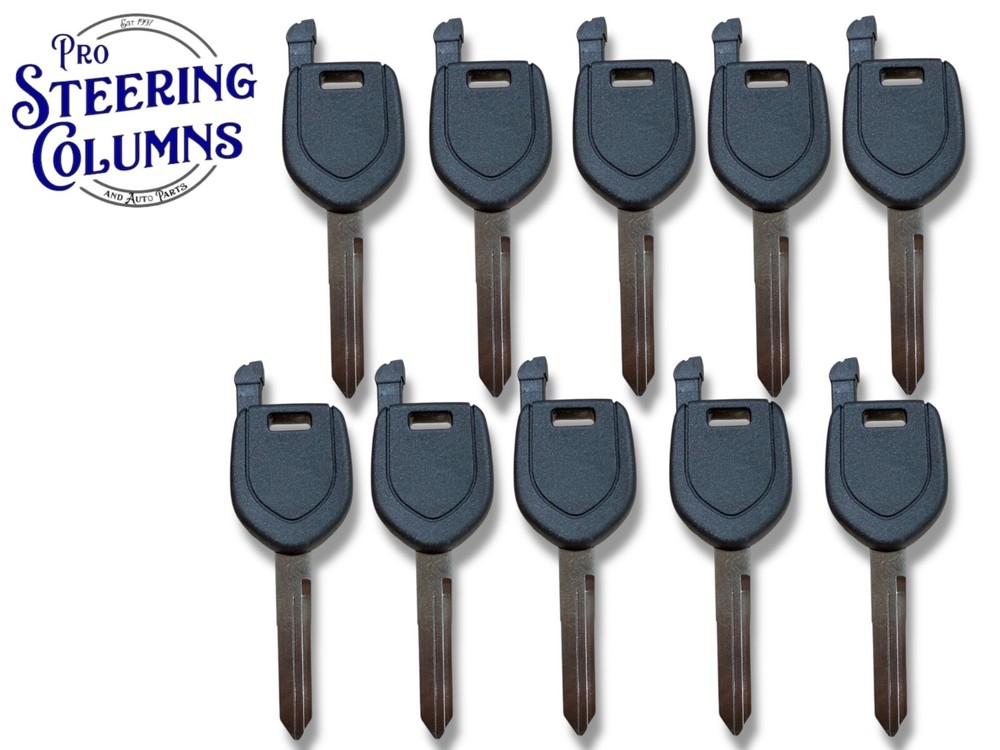 10x Key Shell Case For Mitsubishi With Chip Holder MIT9 / MIT13 / MIT16
