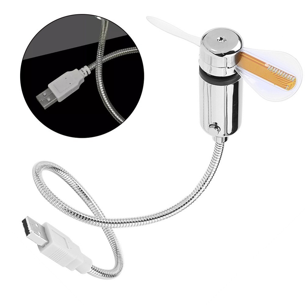 Convenient USB Clock Fan with Integrated Temp Monitoring Functionality