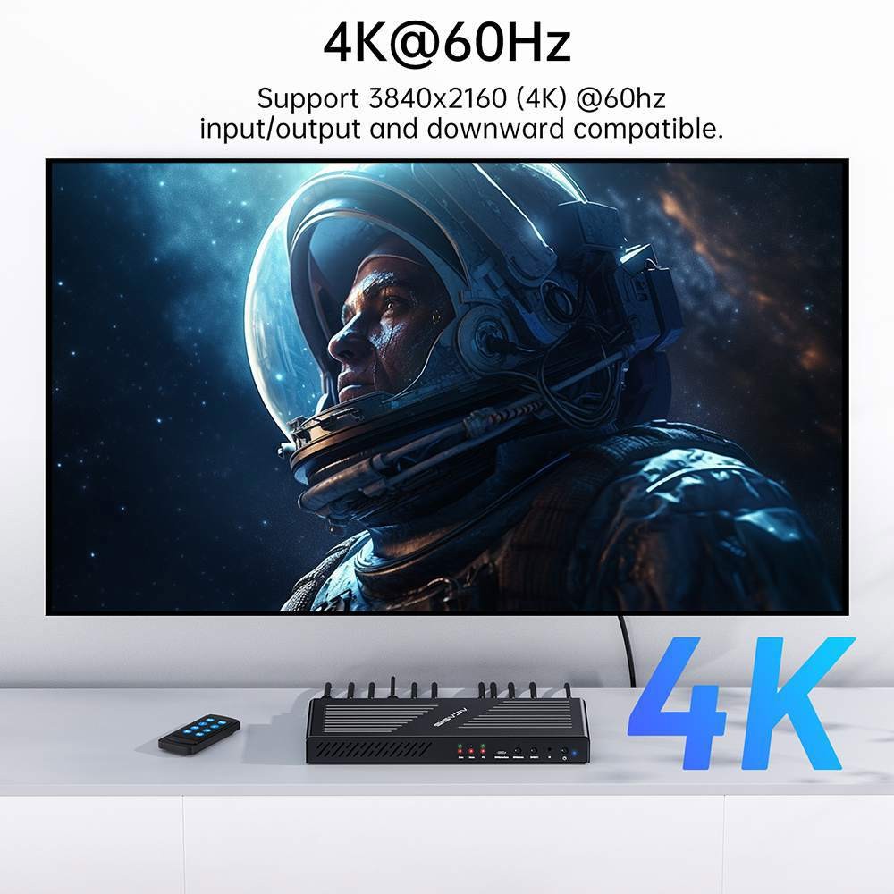 Acasis 4K 60Hz HDMI 2 Monitors 2 Computers Type-C DisplayPort KVM Switch