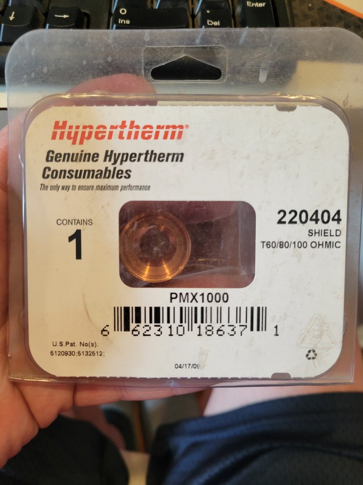 PLASMA 220404 SHIELD HYP-STYLE FOR PMX1000 T60/80/100 OHMIC