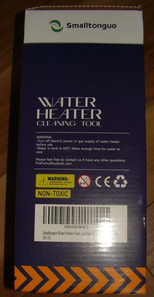 NIB Smalltongue Water Heater Cleaning Tool, Completely Dissolves Scale Sediment