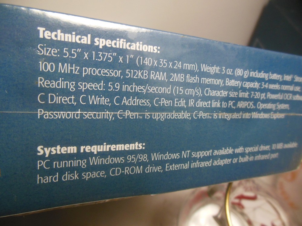 C Pen 200 Wireless Data Pen C Technologies Mostly Sealed Box