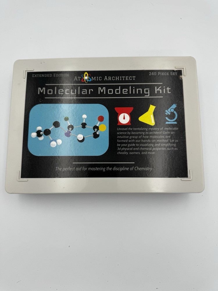 Atomic Architect Molecular Modeling Kit 240 Piece Set Extended Edition Complete