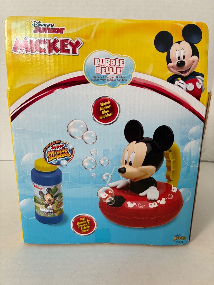 Imperial Disney Junior Mickey Bubble Bellie Super Magic Bubbles Blowing Machine