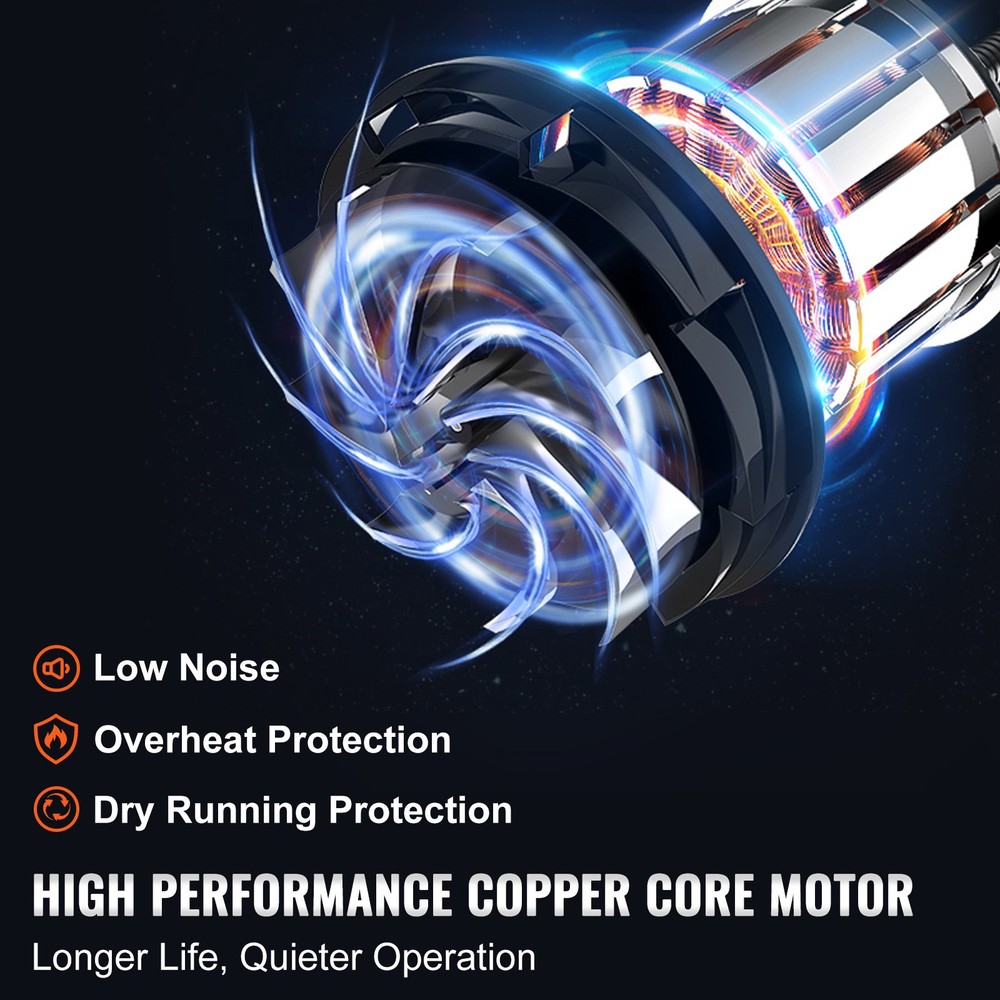 VEVOR 12V RV Portable Macerator Pump 12 GMP Quick Release RV Waste Sewage Pump