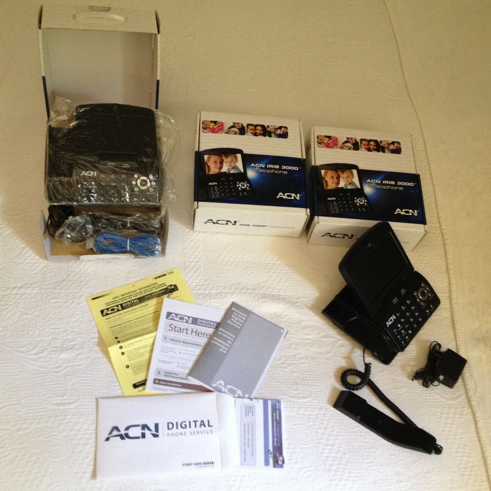 2 Iris 3000 Videophones with an additional extra box