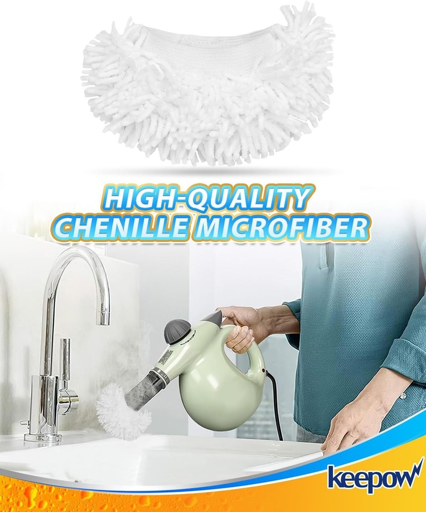 8 PCS Universal Microfiber Cloths for Handheld Steam Cleaner Accessories