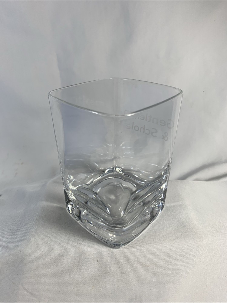 Gentlemans & Scholar Low Ball Glass 4" Tall