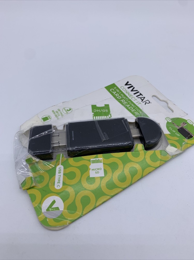 Vivitar Connect It 5-1 Multi Function SD Card Reader 3 Interfaces