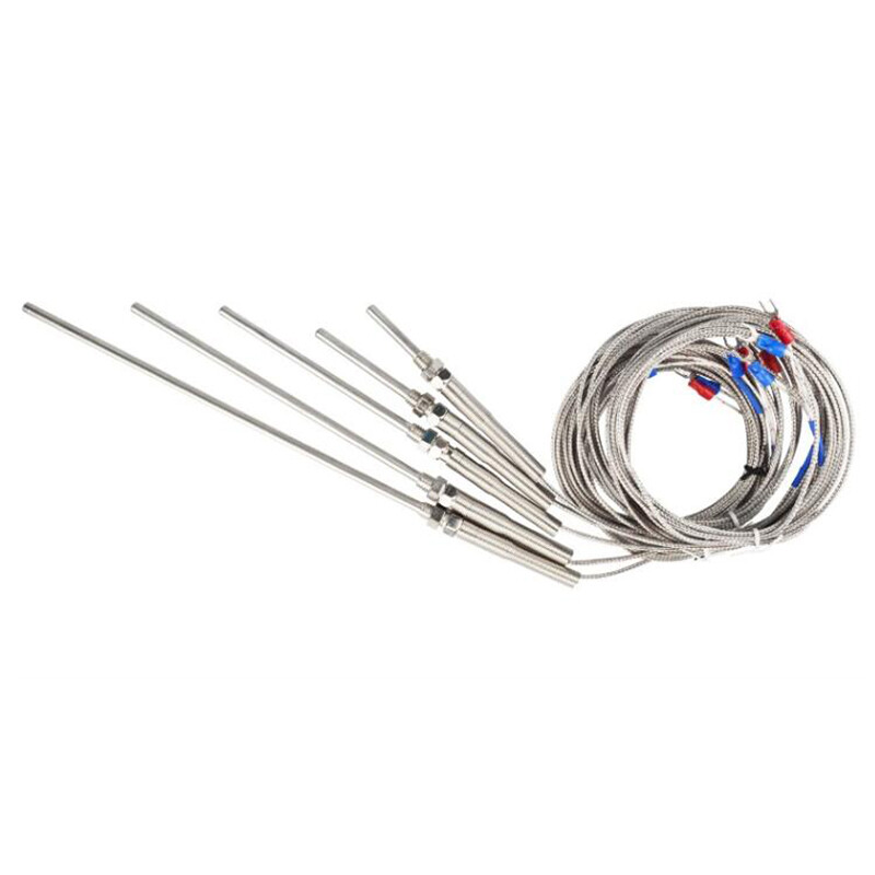 Platinum Resistor Temperature Sensor Thermocoupler K Type Probe 30mm - 200mm