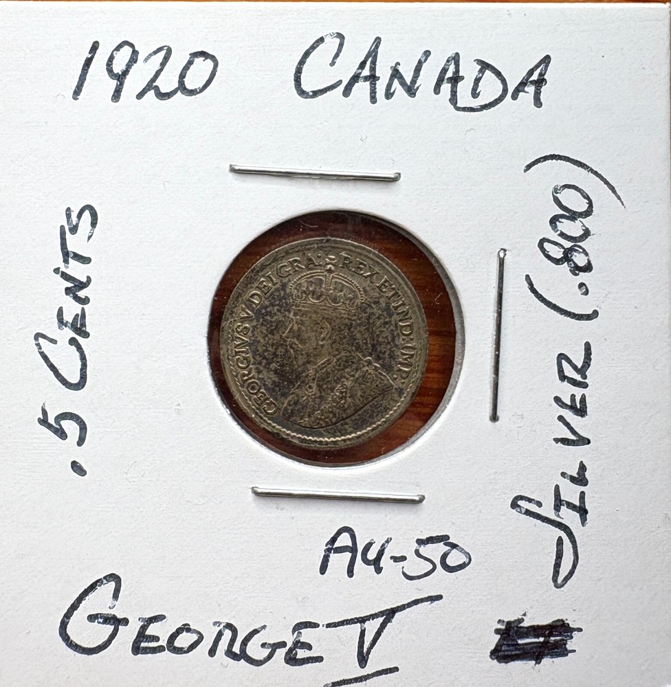 1920 Canada 5 Cents, George V