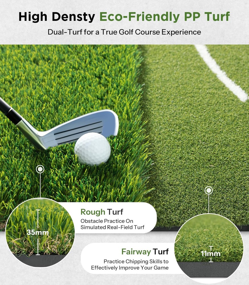 5 x 5 Golf Hitting Mat | Premium Turf for Realistic Practice Experience