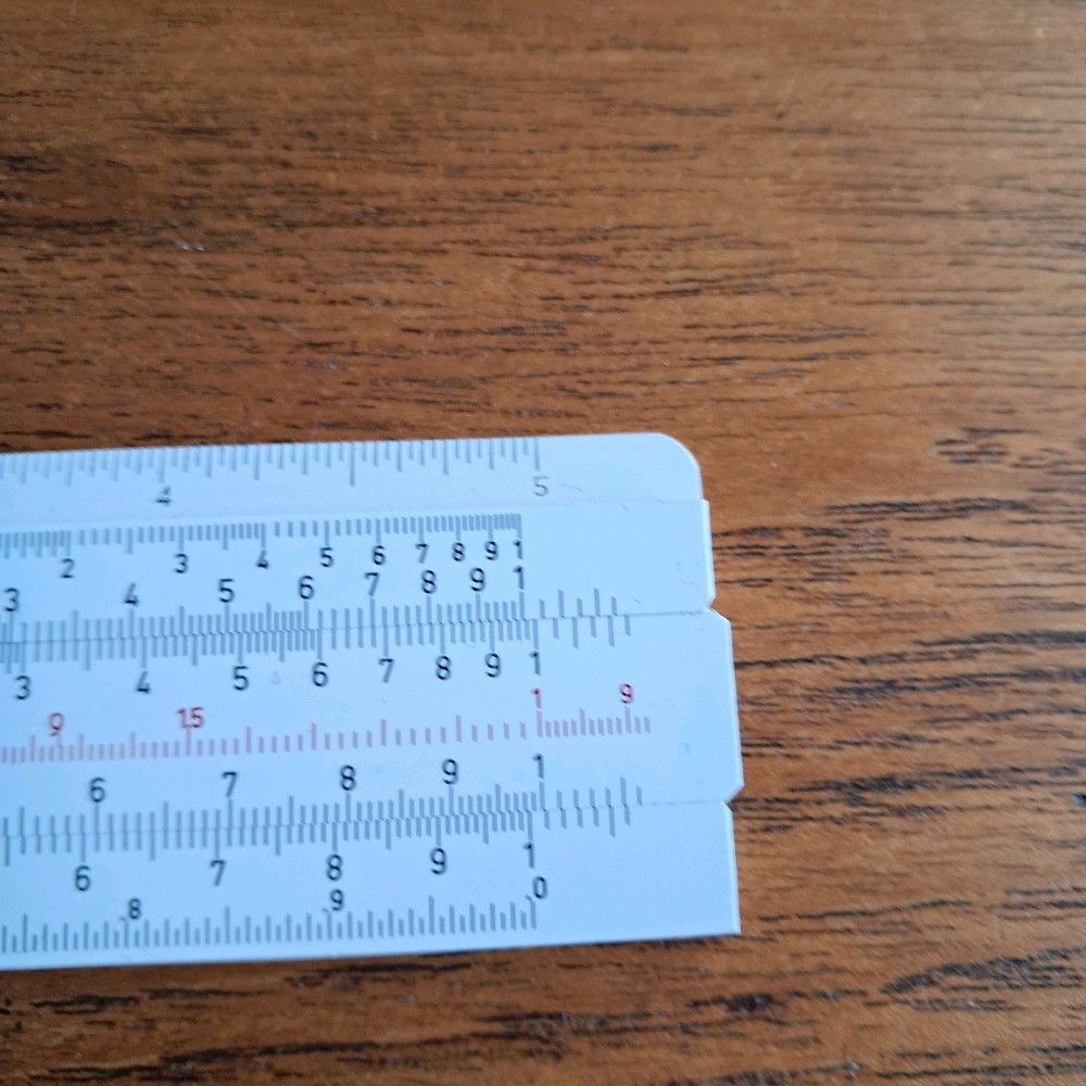 Vintage UTO Slide Rule In Leather Case