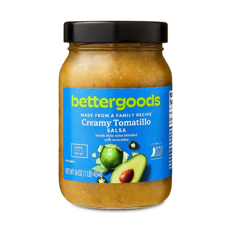 (2 pack) bettergoods Creamy Tomatillo Salsa, Mild, Shelf Stable, 16 oz