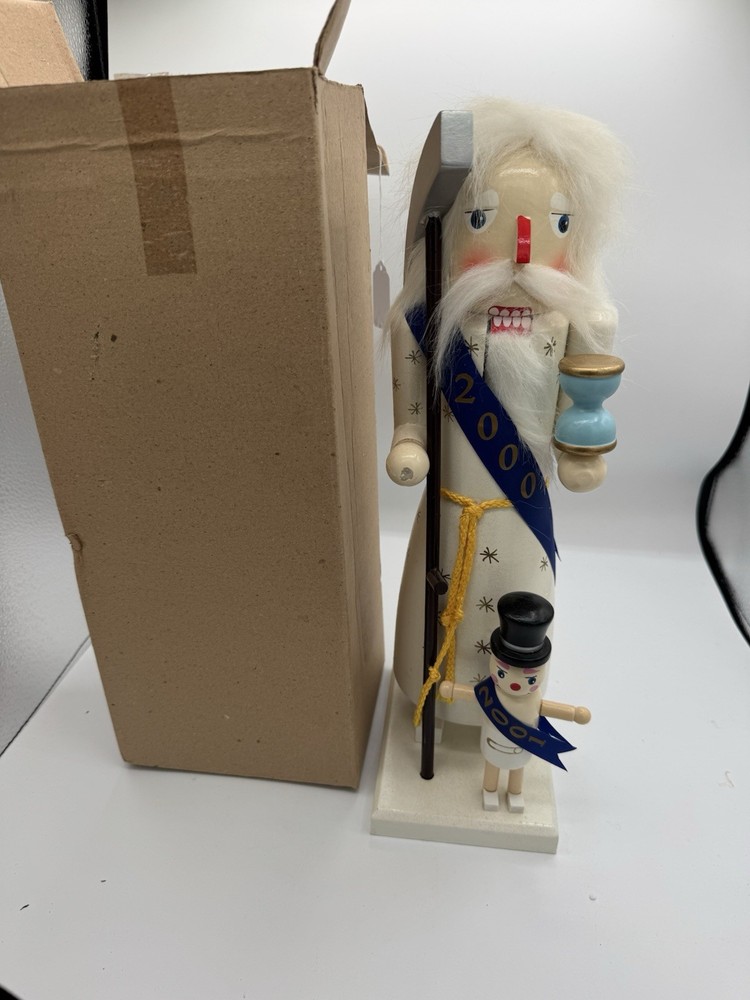 Father Time Nutcracker 15 Tall With Baby