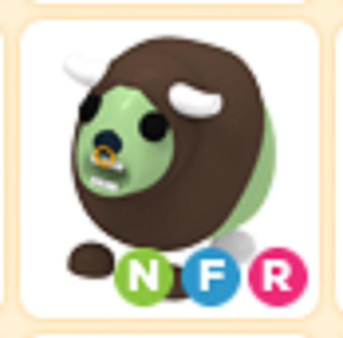 Neon Zombie Buffalo - Adopt right now