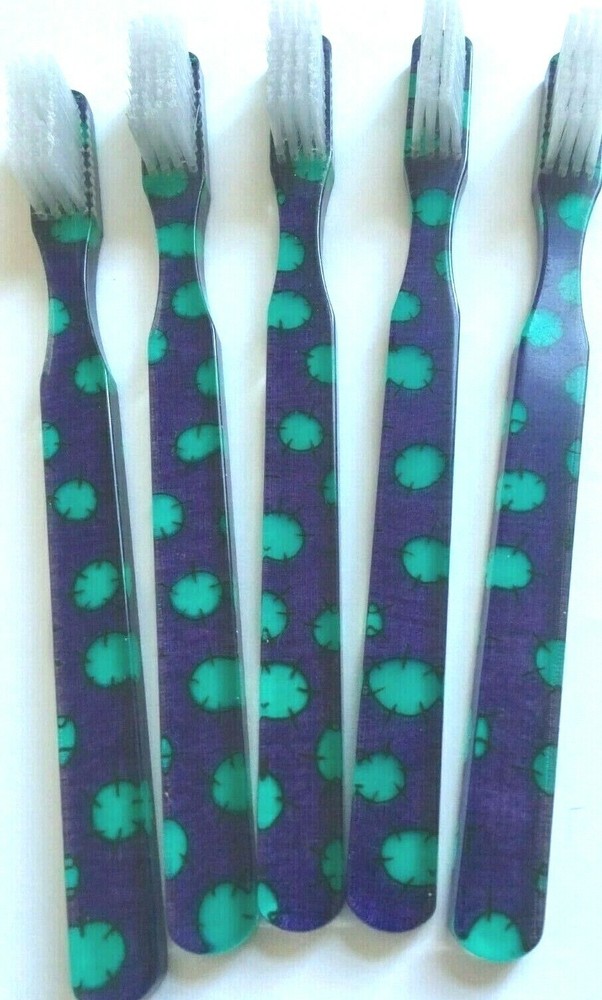 5-PACK Fun Vintage NEW Designer Toothbrush