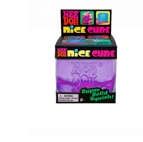PURPLE!!VIRAL NeeDoh Nice Cube-Super Solid Squish!(Blue)-AUTHENTIC-Original sz