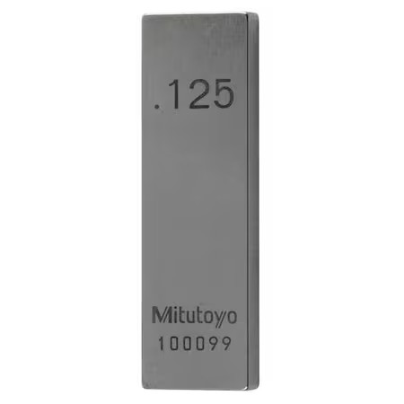 Mitutoyo 611160-521 Gage Block, 1/8" L, Rectangular