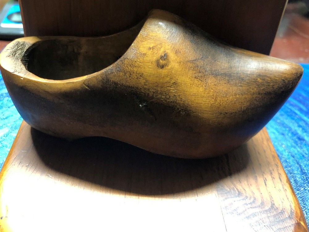 Dutch Wooden Shoe Bookend