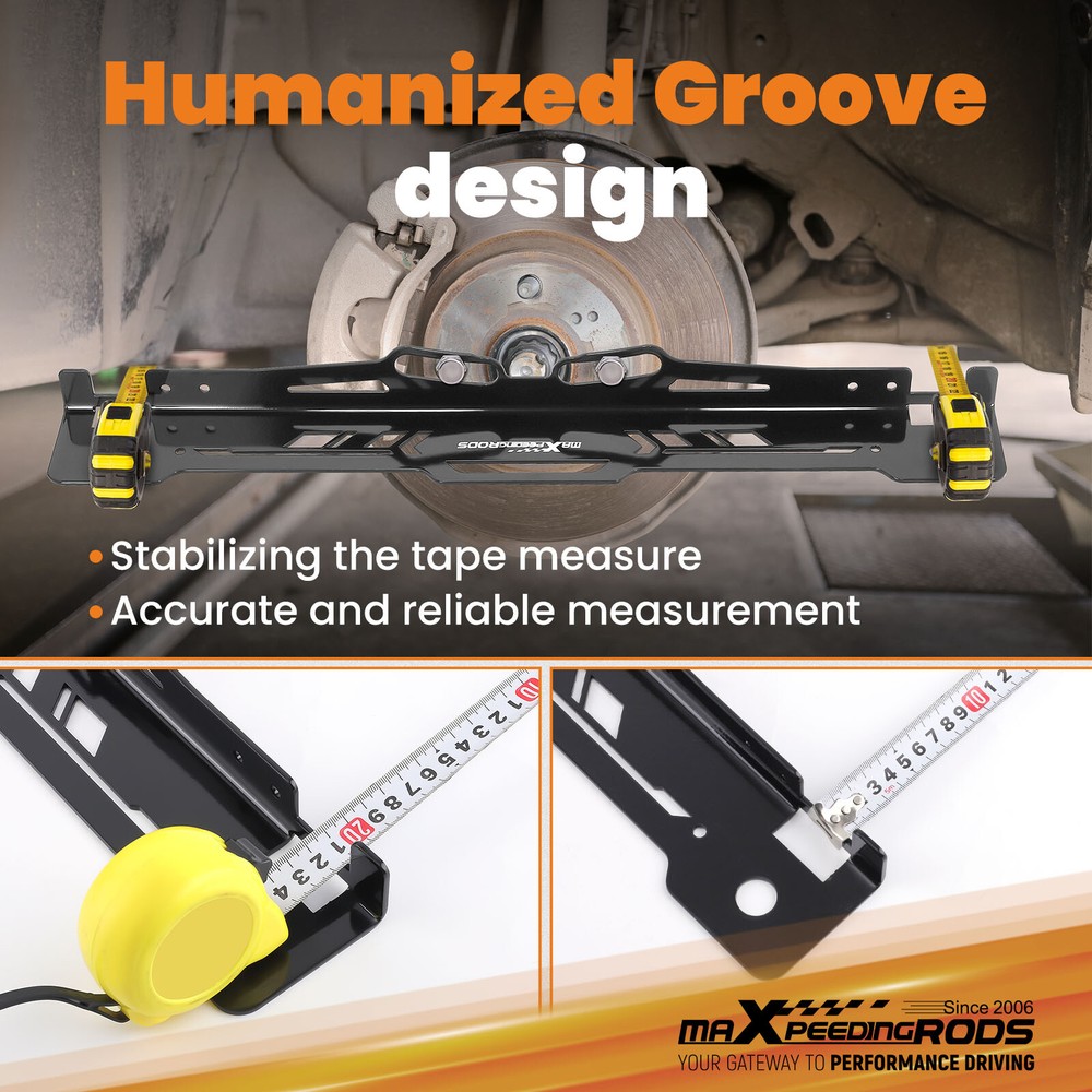 Wheel Alignment Tool Toe Plates Accurate Measurements For Any Lug Pattern new