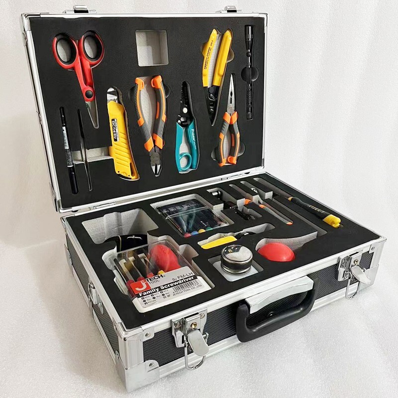 Multi function FTTH Optical Fiber Fusion Splicing Tool Box FTTH Cable Stripper