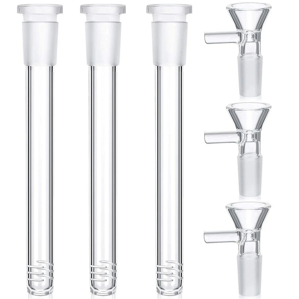 3Pack 5.5" (insert 5.3'') Downstem +14mm Male Round Bowl