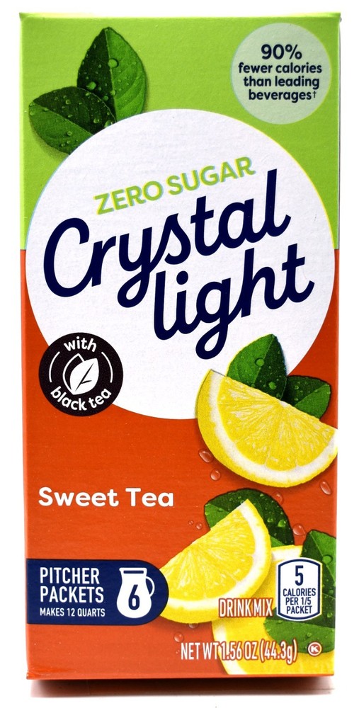 8 12-Quart Boxes Crystal Light Sweet Tea Drink Mix