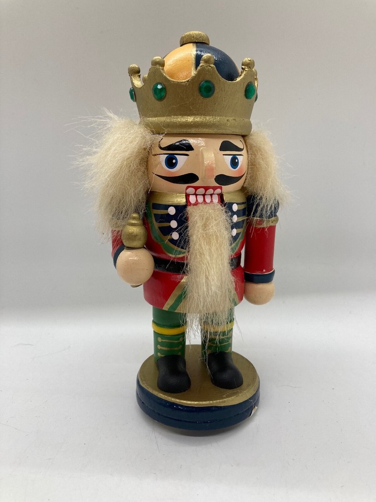Holiday Decor, Wooden Nutcracker,  King Style, Moveable Mouth